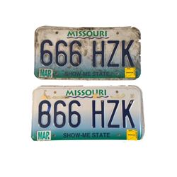 Football Wives License Plates Movie Props