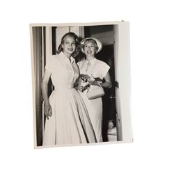 Monica Lewis and Marge Champion with Debbie Reynolds Baby Shower Photo