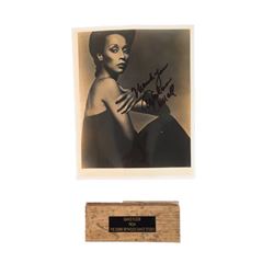 William Duvall Signed Dionne Farris Photo with Debbie Reynolds Dance Floor Piece