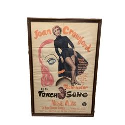 MGM's "Torch Song" (1953) Original Framed Litho Poster