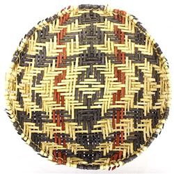 Native American Hopi Blue and Red Sifter Basket