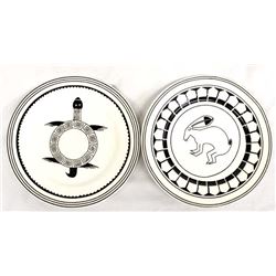 2 Anasazi Traders Ceramic Decorative Plates
