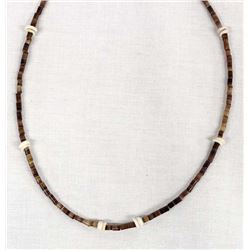 Santo Domingo Pen Shell Heishi Choker Necklace
