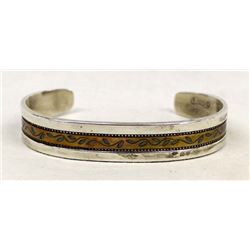 Sterling Silver & Copper Cuff Bracelet