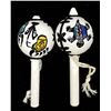 Image 5 : 2 Hopi Hand Painted Gourd Baby Rattles