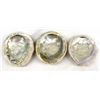 Image 1 : Set of 3 Abalone Shells