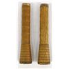 Image 1 : 2 Antique Wood Textile Mill Bobbins