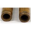 Image 4 : 2 Antique Wood Textile Mill Bobbins