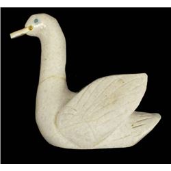 Zuni Carved Alabaster Swan by Darrin Boone