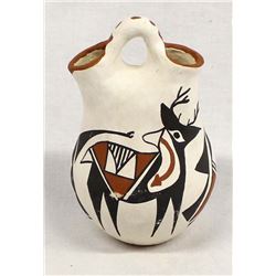 Vintage Acoma Pottery Wedding Vase by R. Malie