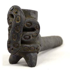 Mexican Mayan Style Pottery Pipe