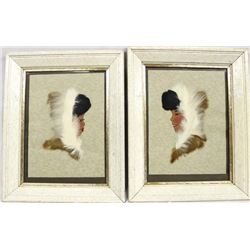 2 Framed Original Eskimo Paintings by Peg Hanson