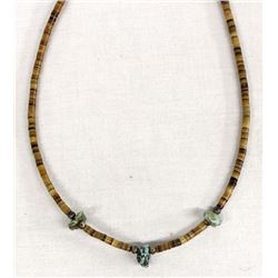 Santo Domingo Shell Heishi & Turquoise Necklace