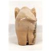 Image 3 : Zuni Carved Dolomite Elephant with Turquoise Tusks by Fabian Tsethlikai