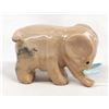Image 4 : Zuni Carved Dolomite Elephant with Turquoise Tusks by Fabian Tsethlikai