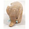 Image 5 : Zuni Carved Dolomite Elephant with Turquoise Tusks by Fabian Tsethlikai