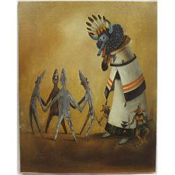 Navajo Print on Canvas by Robert Yellowhair