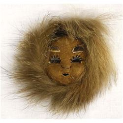 Northwest Coast Miniature Fur & Leather Mask