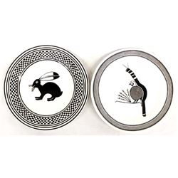 2 Anasazi Traders Ceramic Decorative Plates