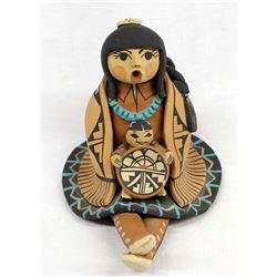 Jemez Pottery Storyteller by Lucero Gachupin