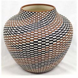 Acoma Eye Dazzler Pottery Olla by D. Antonio