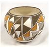 Image 2 : Acoma Polychrome Pottery Bowl by L. Joe