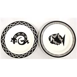 2 Anasazi Traders Ceramic Decorative Plates