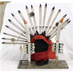 Mescalero Apache Spirit Dancer Headdress & Wands
