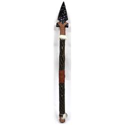 Large Obsidian and Cholla Cactus Lance