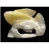 Image 1 : Zuni Mother of Pearl Fish Fetish by D. Kaamasee