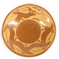 Santa Clara Avanyu Pottery Shallow Bowl