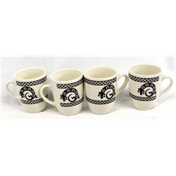 Set of 4 Anasazi Traders Ceramic Cups