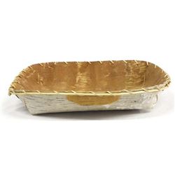 Alaskan Athabaskan Folded Birch Bark Basket
