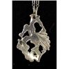 Image 1 : Navajo Hand Wrought Sterling Chain with Pendant