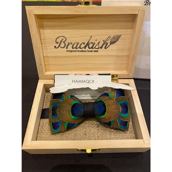 Brackish Feather Bow Tie