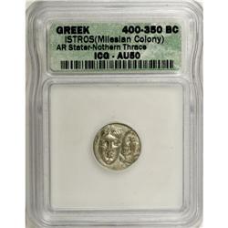 Moesia, Istros. Ca. 4th century B.C. AR drachm (17 mm). 