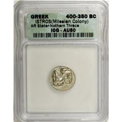 Moesia, Istros. Ca. 4th century B.C. AR drachm (17 mm). 