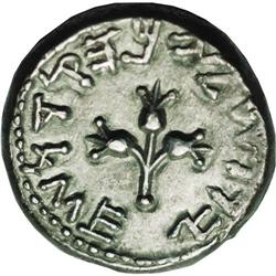 Judaea. First Jewish War. 66-70 C.E. AR shekel (23 mm, 