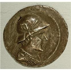 Baktrian Kingdom. Eukratides I. Ca. 171-145 B.C. AR tet 