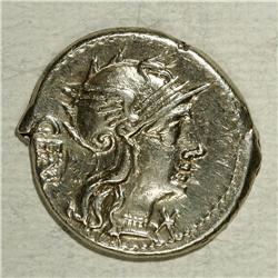C. Aburius Geminus. 134 B.C. AR denarius (19 mm, 3.88 g 