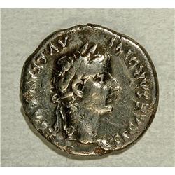 Tiberius. A.D. 14-37. AR denarius (18 mm, 3.47 g). Rome 