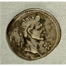 Caligula, with Divus Augustus. A.D. 37-41. AR denarius 