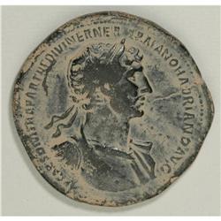 Hadrian. A.D. 117-138. AE sestertius (35 mm, 24.09 g). 