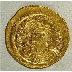 Maurice Tiberius. 582-602. AV solidus (21 mm, 4.50 g). 