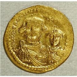 Heraclius. A.D. 610-641. AV solidus (21 mm, 4.45 g). Co 