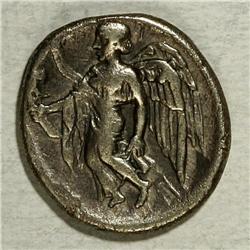 Lot of two Sicilian silver coins. Includes: Gela. Didra 