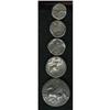 Image 2 : Lot of five silver coins from northern and mainland Gre 