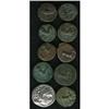 Lot of ten bronze coins from Maroneia in Thrace. All co 