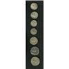 Lot of seven Central Asian silver coins. Includes: Indo 