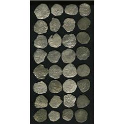 Atocha. 32-piece lot of Grade 3 Philip III 4 Reales wit 
